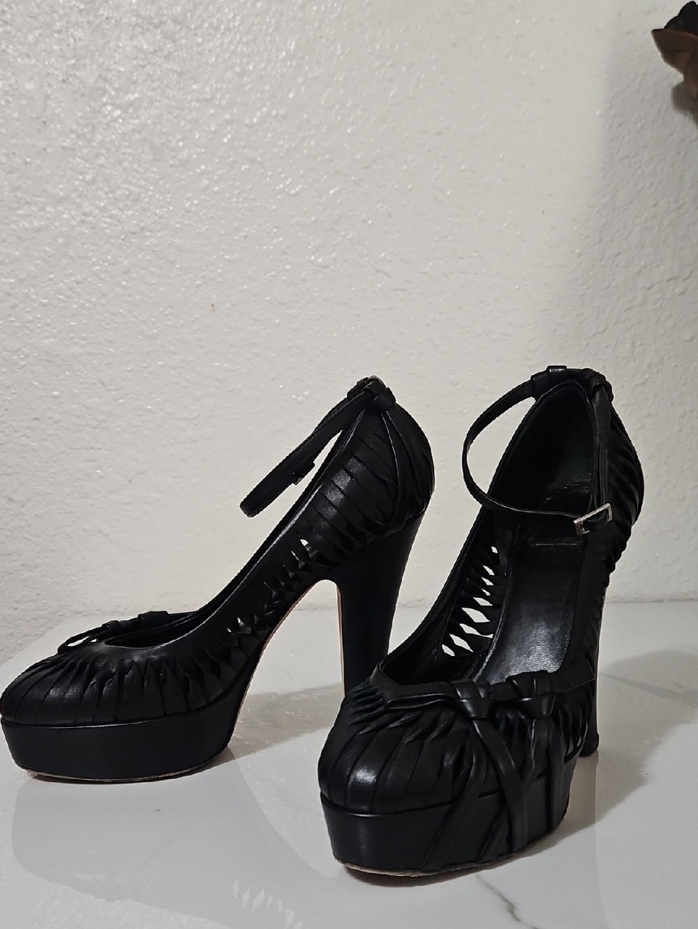 Christian Dior Def Anniversary Esca Cut-Out Ankle Strap Platform Sandals - Picture 11 of 11